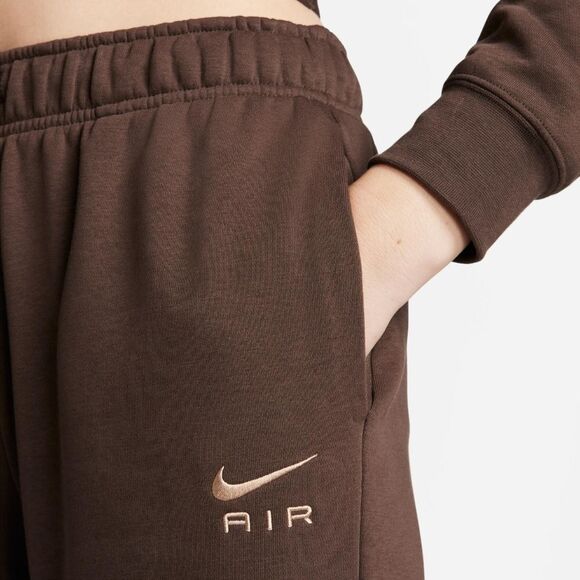Nike Air Max High-Waisted Joggers Women's L Brown Beige Fleece New LE FB8051-237 - Picture 5 of 16